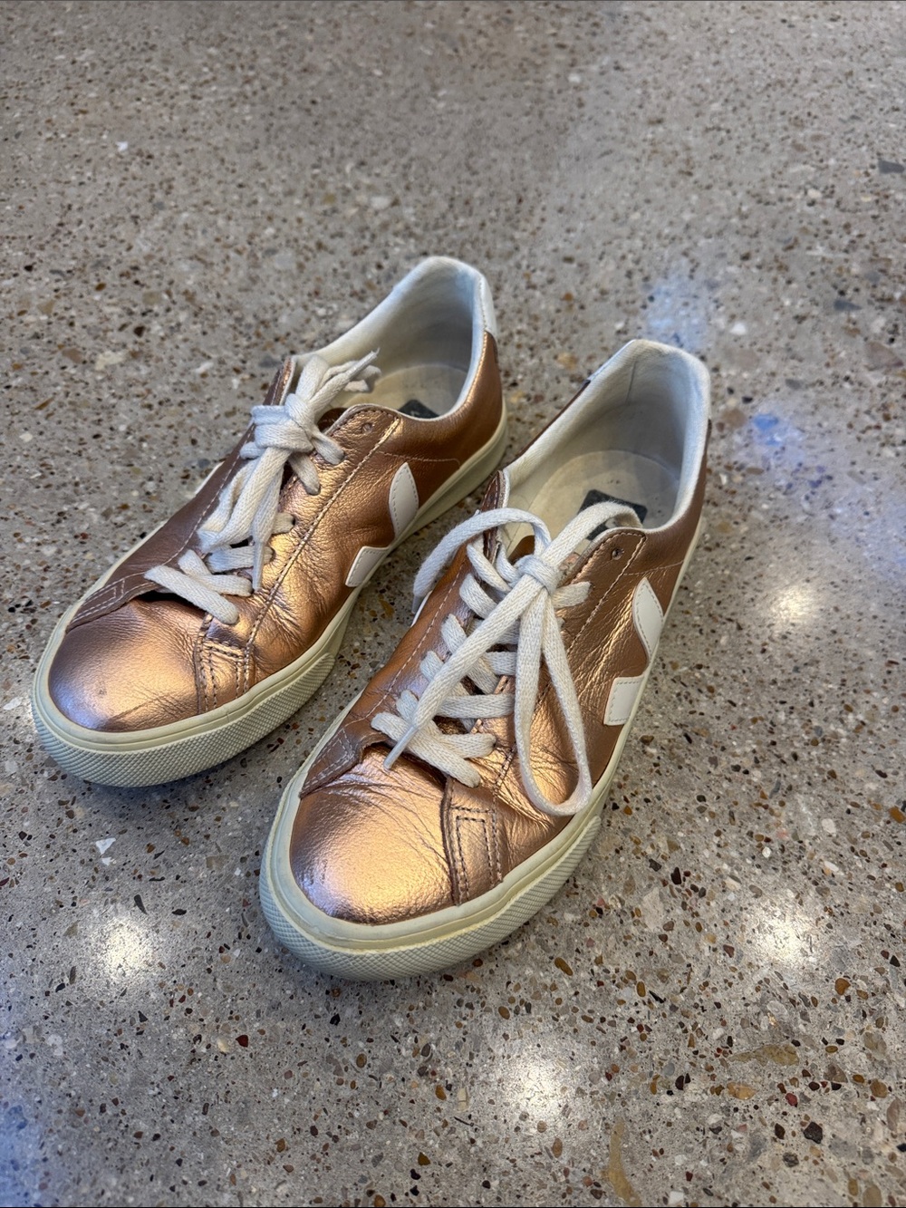 Veja Rose Gold Sneakers